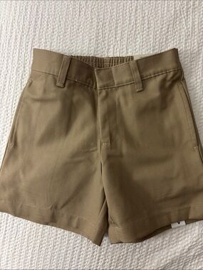 Girls' Khaki School Shorts - Tan (Size 6)